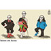 Oliver Schopf, politischer Karikaturist aus Österreich, politische Karikaturen aus Österreich, Karikatur Cartoon Illustrationen Politik Politiker Österreich 2023: SALZBURG LANDTAGSWAHLEN WILFRIED HASLAUER KOALITIONEN OPTIONEN MÖGLICHKEITEN ÖVP SPÖ DIE GRÜNEN FPÖ SCHWARZ-ROT SCHWARZ-ROT-GRÜN SCHWARZ-BLAU KENIA-KOALITION MASSAI PFERDEFUSS 

