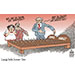 Oliver Schopf, politischer Karikaturist aus Österreich, politische Karikaturen aus Österreich, Karikatur Cartoon Illustrationen Politik Politiker Österreich Cartoon Movement, @oliverschopf.bsky.social 2026: BUDGET BUDGETREDE FINANZMINISTER MARKUS MARTERBAUER POLSTER MATRATZE BETT NAGELBETT HERR UND FRAU ÖSTERREICHER 
