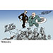 Oliver Schopf, politischer Karikaturist aus Österreich, politische Karikaturen aus Österreich, Karikatur Cartoon Illustrationen Politik Politiker Deutschland @oliverschopf.bsky.social 2026: KANZLER FRIEDRICH MERZ CHRISTIAN STOCKER ABGEHOBEN VOLKSNÄHE WAHLEN VERLUSTE UMFRAGEN FPÖ AfD BRANDMAUER
