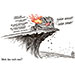 Oliver Schopf, politischer Karikaturist aus Österreich, politische Karikaturen aus Österreich, Karikatur Cartoon Illustrationen Politik Politiker Österreich 2023: SPÖ PARTEI VORSITZ MITGLIEDERBEFRAGUNG KANDIDATEN ABGRUND HAUS FEUER BRAND ZUKUNFT FORTSCHRITT FREUNDSCHAFT GENOSSEN 
