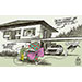 Oliver Schopf, politischer Karikaturist aus Österreich, politische Karikaturen aus Österreich, Karikatur Cartoon Illustrationen Politik Politiker Österreich Cartoon Movement, @oliverschopf.bsky.social 2026: SPRITPREISBREMSE REGIERUNG KOALITION ÖVP SPÖ NEOS TÜRKIS ROT PINK OSTERN OSTEREI ÜBERRASCHUNG EINFAMILIENHAUS GARAGE BREMSEN FLIEGEN 
