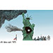 Oliver Schopf, editorial cartoons from Austria, cartoonist from Austria, Austrian illustrations, illustrator from Austria, editorial cartoon politics politician International, Cartoon Movement, @oliverschopf.bsky.social 2026: 9/11 25 YEARS AFTER STATUE OF LIBERTY TRUMP IMPACT HOLE SMOKE FIRE TOWER WORLD TRADE CENTER AIRPLANE
