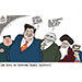 Oliver Schopf, politischer Karikaturist aus Österreich, politische Karikaturen aus Österreich, Karikatur Cartoon Illustrationen Politik Politiker international @oliverschopf.bsky.social 2025: ACHSE DER AUTOKRATEN BUCH ANNE APPLEBAUM GIPFEL CHINA PEKING XI JINPING PUTIN KIM JONG-UN KHAMENEI MADURO TRUMP MITGLIED 
