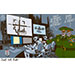 Oliver Schopf, editorial cartoons from Austria, cartoonist from Austria, Austrian illustrations, illustrator from Austria, editorial cartoon politics politician International, Cartoon Movement, @oliverschopf.bsky.social 2026: WAR DRONES AI ROBOTER ROBOTIC GENERALS ARMY RESPONSIBILITY COMMAND CENTER
 