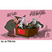 Oliver Schopf, editorial cartoons from Austria, cartoonist from Austria, Austrian illustrations, illustrator from Austria, editorial cartoon politics politician International, Cartoon Movement, @oliverschopf.bsky.social 2026: RUSSIA EU EUROPE PUTIN NEW COLD WAR MOTH BOX ARK MODERNIZE HYBRID TECHNOLOGY EAST WEST CONFLICT ARMY GENERAL SECRET SERVICE 
