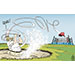 Oliver Schopf, editorial cartoons from Austria, cartoonist from Austria, Austrian illustrations, illustrator from Austria, editorial cartoon politics politician International, Cartoon Arts International, 2022: USA PRESIDENT ELECTIONS 2024 CANDIDATE RUNNING TRUMP GOLF MAR-A-LAGO BUNKER SAND SWING CAP THROW HAT IN THE RING GENIUS MAGA MAKE AMERICA GREAT AGAIN
 