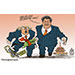 Oliver Schopf, editorial cartoons from Austria, cartoonist from Austria, Austrian illustrations, illustrator from Austria, editorial cartoon politics politician International, Cartoon Movement, @oliverschopf.bsky.social 2026: TRUMP VISIT CHINA XI JINPING DEAL TALKS NEGOTIATIONS STRAIT OF HORMUZ TAIWAN TRAP KNIT AROUND THE NECK TIE WEAKNESS STRENGTH POWER
 